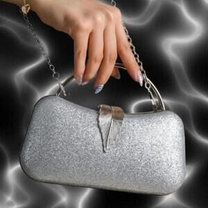 Brand New Silver clutch purse